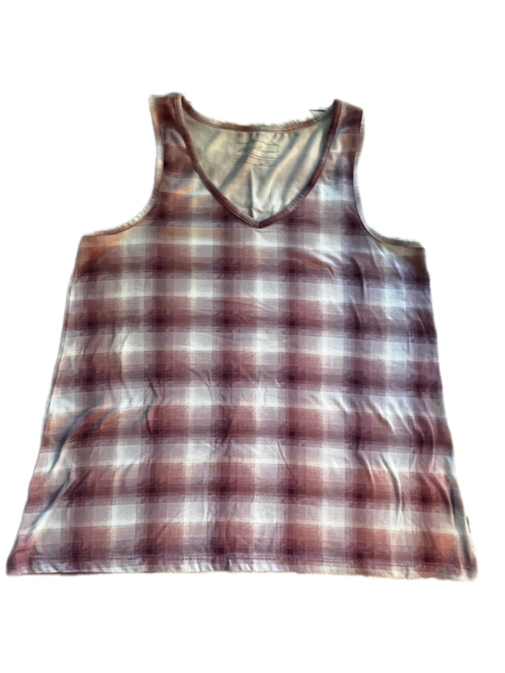 Eddie Bauer M Ultra Soft Mauve Plaid 2 Piece Pajama Set - Picture 3 of 7